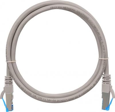 Шнур S/FTP 4 пары, Кат.6, 7х0,165мм, серый, 0,15м NMC-PC4SE55B-001-C-GY