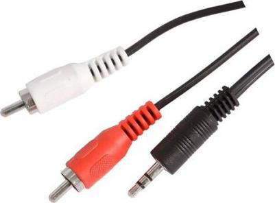 Кабель аудио JAAC010-5 2хRCA (m)-Jack 3.5 (m) 5м черный – фото 6