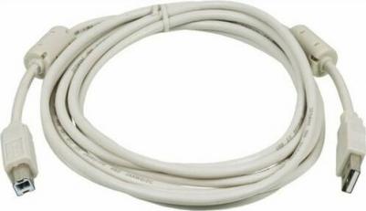 Кабель USB A-USB B, M-M 3м White
