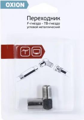 Переходник угловой с F гнезда на TV гнездо – фото 1
