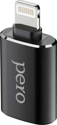 Адаптер AD02 OTG Lightning 8-pin на USB 3.0, черный – фото 1