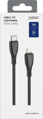 Аксессуар DC11 PD Type-C - Lightning 27W 1m Black PRDC-11TL1MB – фото 1