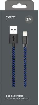 Кабель DC-04 8-pin Lightning 2А 2м Blue-black – фото 1