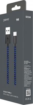 Кабель DC-04 Type-C 3А 1м Blue-black (Fast Charge) – фото 2
