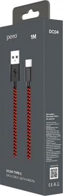 Кабель DC-04 Type-C 3А 1м Red-black (Fast Charge) – фото 2