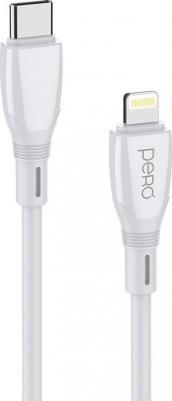 Кабель DC-11, Lightning (m) - USB Type-C (m), 2м, 3A, белый [prdc-11tl2mw]