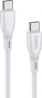 Кабель DC-11, USB Type-C (m) - USB Type-C (m), 2м, 3A, белый [prdc-11tt2mw]