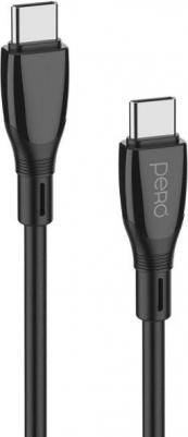 Кабель DC-11, USB Type-C (m) - USB Type-C (m), 3м, 3A, черный [prdc-11tt3mb]