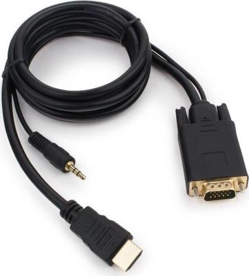 Кабель-переходник видео 6-932, DisplayPort (m) - VGA (m), 5м, GOLD, черный [6-932 5.0] – фото 1