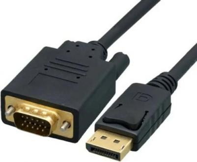 Кабель-переходник видео 6-932, DisplayPort (m) - VGA (m), 5м, GOLD, черный [6-932 5.0] – фото 2