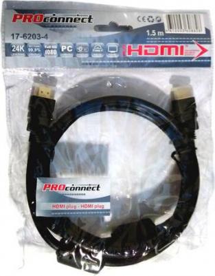 Кабель HDMI - HDMI 1.4, 1,5м, Gold, угловой, цена за 1 шт – фото 2