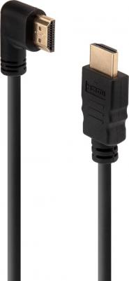 Кабель HDMI - HDMI 1.4, 1,5м, Gold, угловой, цена за 1 шт – фото 4