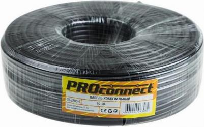 Кабель коаксиальный RG-6U, 75Ом, CCS/Al/Al, 48%, 100м, OUTDOOR, черный, цена за 1 бухта – фото 2