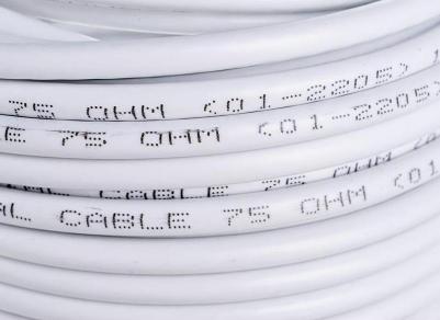 Кабель коаксиальный RG-6U, 75Ом, CCS/Al/Al, 48%, 50м, INDOOR, белый, цена за 1 бухта – фото 2