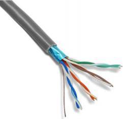 Кабель витая пара, F/UTP, CAT 5е, PVC, 4PR, 24AWG, INDOOR, SOLID, серый, 305м, цена за 1 бухта – фото 7
