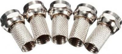 Разъем телекоммуникационный F-соединитель для кабеля RG-6, 17,8 мм, цена за 1 упак – фото 9