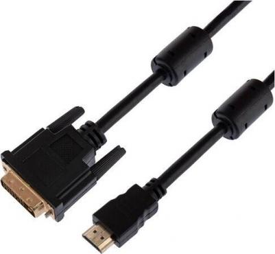 Кабель HDMI-DVI с фильтрами 1.5 м для передачи видеоизображения и аудиосигнала – фото 1
