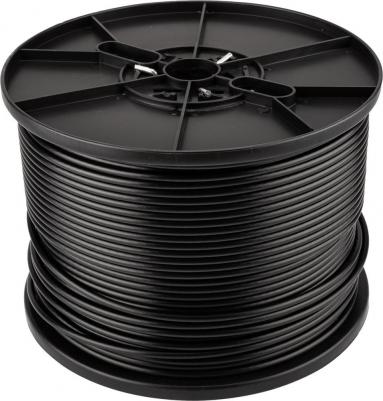 Кабель коаксиальный RG-6U, 75Ом, CCS/Al/Al, 64%, 305м, OUTDOOR, черный, цена за 1 бухта – фото 2