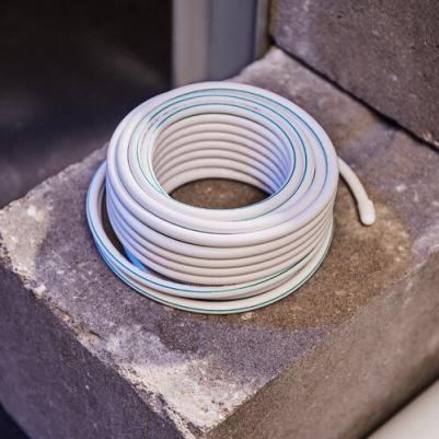 Кабель коаксиальный SAT 703B, 75Ом, Cu/Al/Cu, 75%, 10м, INDOOR, белый, цена за 1 бухта