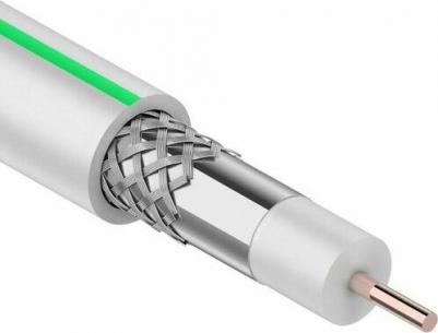 Кабель телевизионный MARS 4K бухта 100 м White