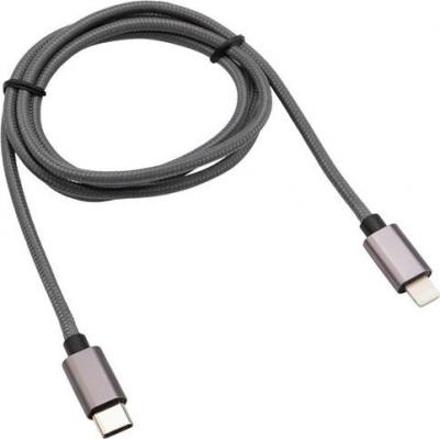 Кабель Type-C - Lightning PD/1m/nylon/gray, цена за 1 шт – фото 6