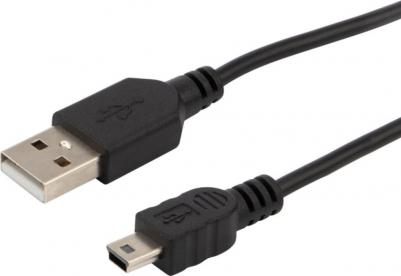 Кабель USB-mini USB/PVC/black/1m/, цена за 1 шт – фото 4