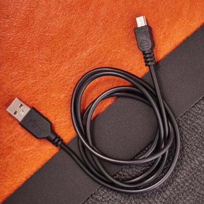 Кабель USB-mini USB/PVC/black/1m/, цена за 1 шт