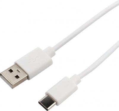 Кабель USB-Type-C/2,1A/PVC/white/1m/, цена за 1 шт – фото 4