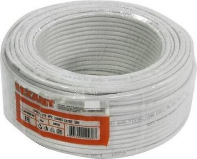Кабель витая пара U/UTP, CAT 5e, PVC, 4PR, 24AWG, INDOOR, SOLID, серый, 50м, цена за 1 бухта – фото 5