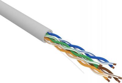 Кабель витая пара U/UTP, CAT 5e, PVC, 4PR, 24AWG, INDOOR, SOLID, серый, 50м, цена за 1 бухта – фото 6
