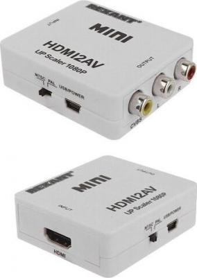 Конвертер HDMI на 3 RCA, пластик, белый, цена за 1 шт – фото 2