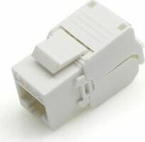 Модуль Keystone Jack RJ-45 UTP, CAT 6, тип 180 градусов, самозажимной, белый, цена за 1 шт – фото 2