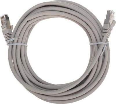 Патч-корд F/UTP, CAT 5e, RJ45-RJ45, 26AWG, LSZH, серый, 5м, цена за 1 шт