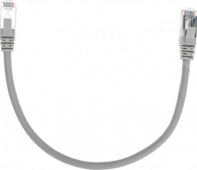 Патч-корд F/UTP, CAT 6, RJ45-RJ45, 26AWG, LSZH, серый, 0,3м, цена за 1 шт