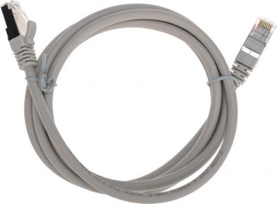 Патч-корд F/UTP, CAT 6, RJ45-RJ45, 26AWG, LSZH, серый, 1,5м, цена за 1 шт