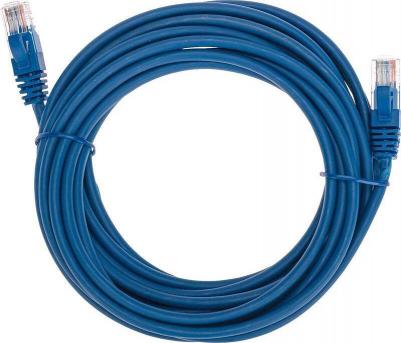 Патч-корд U/UTP, CAT 5e, RJ45-RJ45, 26AWG, LSZH, синий, 5м, цена за 1 шт