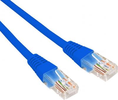 Патч-корд U/UTP, CAT 5e, RJ45-RJ45, 26AWG, LSZH, синий – фото 1