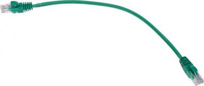 Патч-корд U/UTP, CAT 5e, RJ45-RJ45, 26AWG, LSZH, зеленый, 0,3м, цена за 1 шт – фото 2