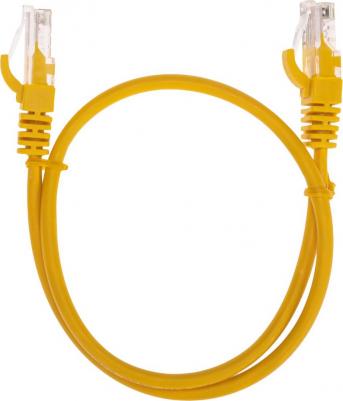 Патч-корд U/UTP, CAT 5e, RJ45-RJ45, 26AWG, LSZH, желтый, 0,5м, цена за 1 шт