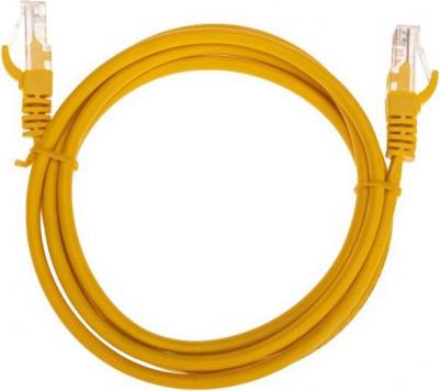 Патч-корд U/UTP, CAT 5e, RJ45-RJ45, 26AWG, LSZH, желтый, 2м, цена за 1 шт – фото 2