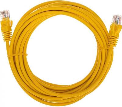 Патч-корд U/UTP, CAT 5e, RJ45-RJ45, 26AWG, LSZH, желтый, 5м, цена за 1 шт