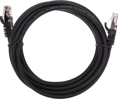 Патч-корд U/UTP, CAT 6, RJ45-RJ45, 26AWG, LSZH, черный, 3м, цена за 1 шт
