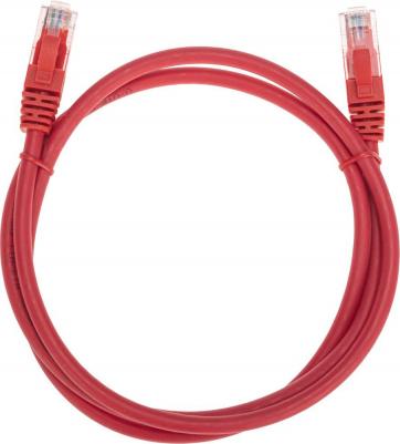 Патч-корд U/UTP, CAT 6, RJ45-RJ45, 26AWG, LSZH, красный, 1м, цена за 1 шт