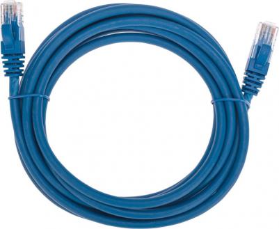 Патч-корд U/UTP, CAT 6, RJ45-RJ45, 26AWG, LSZH, синий, 3м, цена за 1 шт