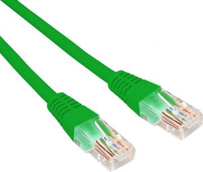 Патч-корд U/UTP, CAT 6, RJ45-RJ45, 26AWG, LSZH, зеленый, 5м, цена за 1 шт – фото 1