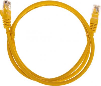 Патч-корд U/UTP, CAT 6, RJ45-RJ45, 26AWG, LSZH, желтый, 1м, цена за 1 шт