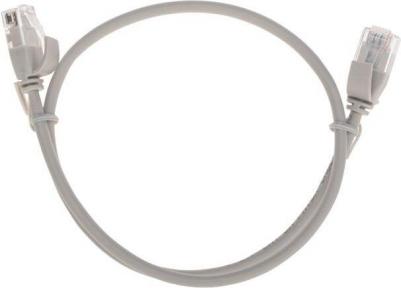 Патч-корд U/UTP, CAT 6A, RJ45-RJ45, 28AWG, LSZH, серый, 5м, цена за 1 шт – фото 2