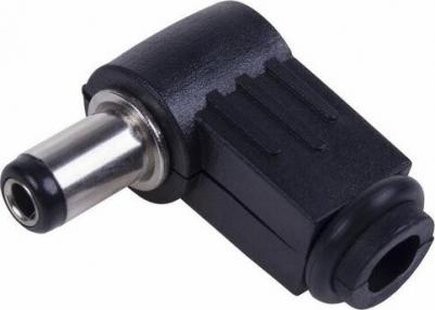 Разъем питания, штекер 2.5 х 5.5 x 10 мм, угловой {14-0325} 1 шт