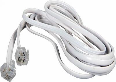 Сетевой кабель RJ-11 6P4C 5m White 18-3051 – фото 3