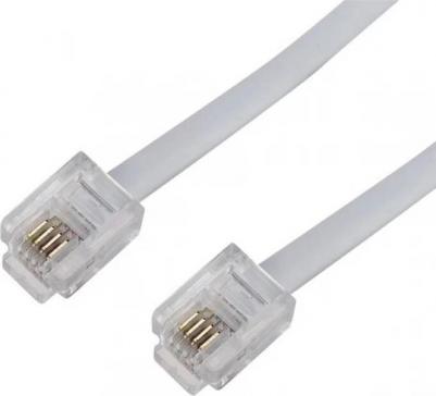 Сетевой кабель RJ-11 6P4C 5m White 18-3051 – фото 9